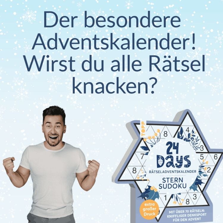 Produktbild: 24 DAYS R&Auml;TSELADVENTSKALENDER &ndash; Sternsudoku