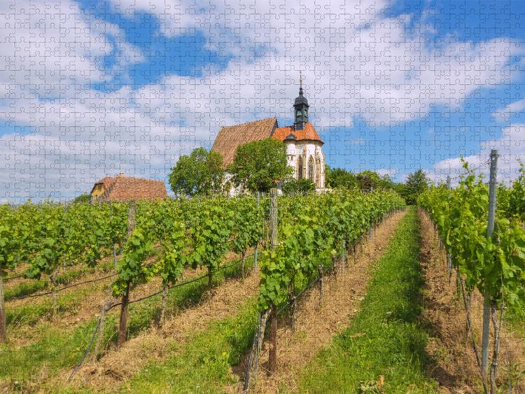 Produktbild: CALVENDO Puzzle Wallfahrtskirche Maria im Weingarten | 1000 Teile Lege-Gr&ouml;&szlig;e 64x48cm Foto-Puzzle f&uuml;r gl&uuml;ckliche Stunden