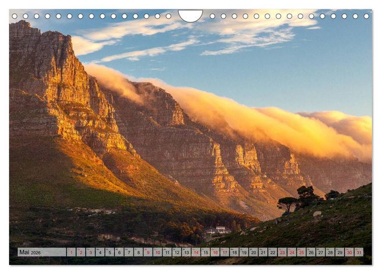 Produktbild: S&uuml;dafrika: Kapstadt, Garden Route und Cape Winelands (Wandkalender 2026 DIN A4 quer), CALVENDO Monatskalender