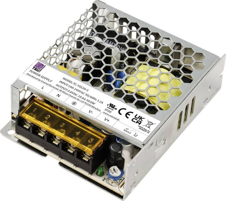 Produktbild: TRU COMPONENTS TC-13493656 Netzteil / Stromversorgung 5 V/DC 10A 50W