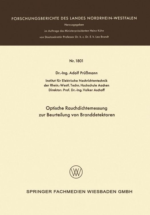 Produktbild: Optische Rauchdichtemessung zur Beurteilung von Branddetektoren