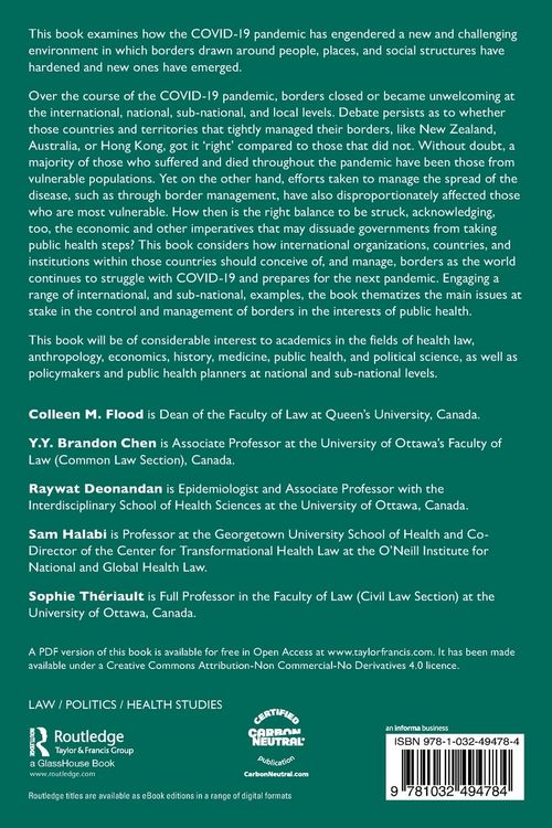 Produktbild: Pandemics, Public Health, and the Regulation of Borders