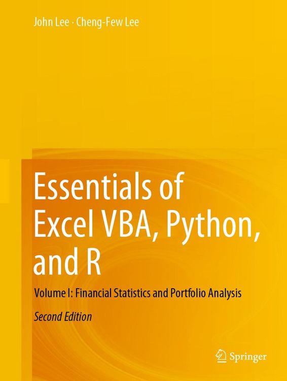 Produktbild: Essentials of Excel VBA, Python, and R