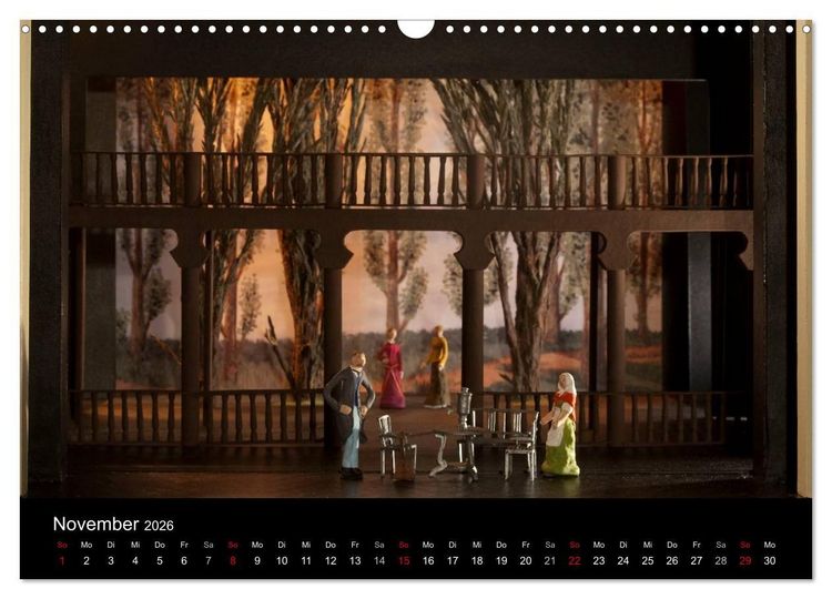 Produktbild: B&uuml;hnenbildmodelle (Wandkalender 2026 DIN A3 quer), CALVENDO Monatskalender