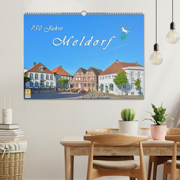 Produktbild: 750 Jahre Meldorf (Wandkalender 2026 DIN A2 quer), CALVENDO Monatskalender