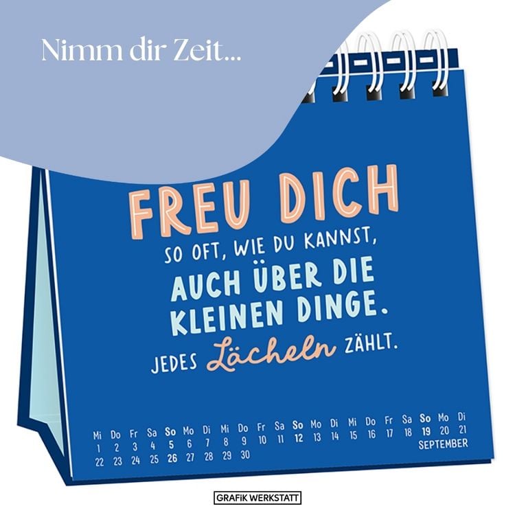 Produktbild: Tischkalender 2027 Nimm dir Zeit