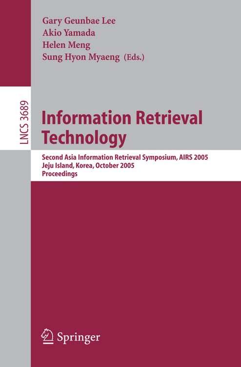 Produktbild: Information Retrieval Technology