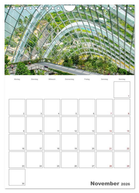 Produktbild: Unterwegs in Singapur (Wandkalender 2026 DIN A4 hoch), CALVENDO Monatskalender