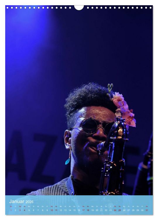 Produktbild: Jazz - Zwischen den T&ouml;nen (Wandkalender 2026 DIN A3 hoch), CALVENDO Monatskalender