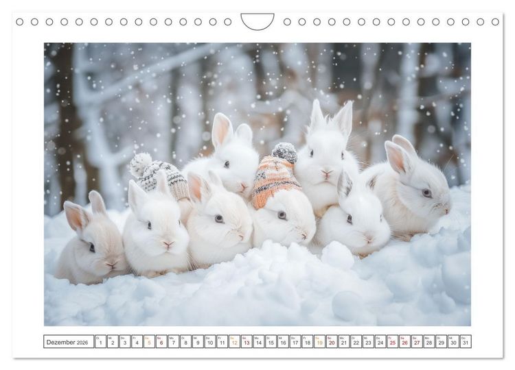 Produktbild: Lustige Hasengeschichten (Wandkalender 2026 DIN A4 quer), CALVENDO Monatskalender