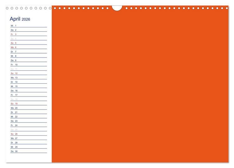 Produktbild: Farbiger Bastelkalender (Wandkalender 2026 DIN A3 quer), CALVENDO Monatskalender