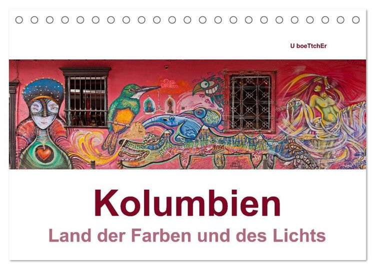 Produktbild: Kolumbien - Land der Farben und des Lichts (Tischkalender 2026 DIN A5 quer), CALVENDO Monatskalender