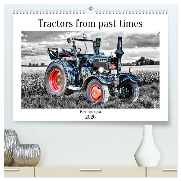 Produktbild: Tractors from past times (High Quality Premium Wall Calendar 2026 DIN A2 landscape),CALVENDO 12 Month Wall Calendar