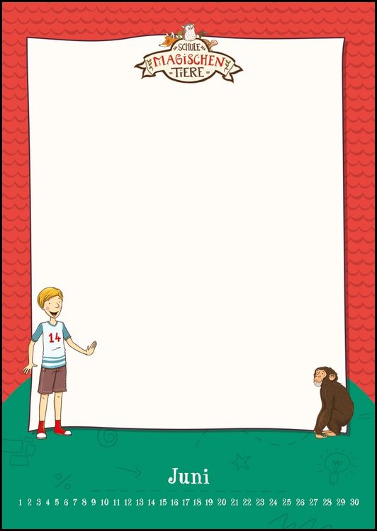 Produktbild: Schule der magischen Tiere - Bastelkalender zum Selbstgestalten - Fotos einkleben, malen - immerw&auml;hrend - 21 x 29,7 cm