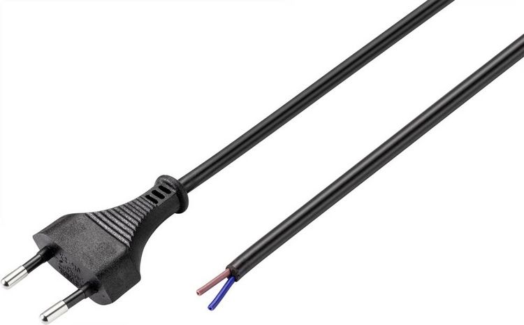 Produktbild: Sygonix SY-5044226 Strom Anschlusskabel Schwarz 1.50m