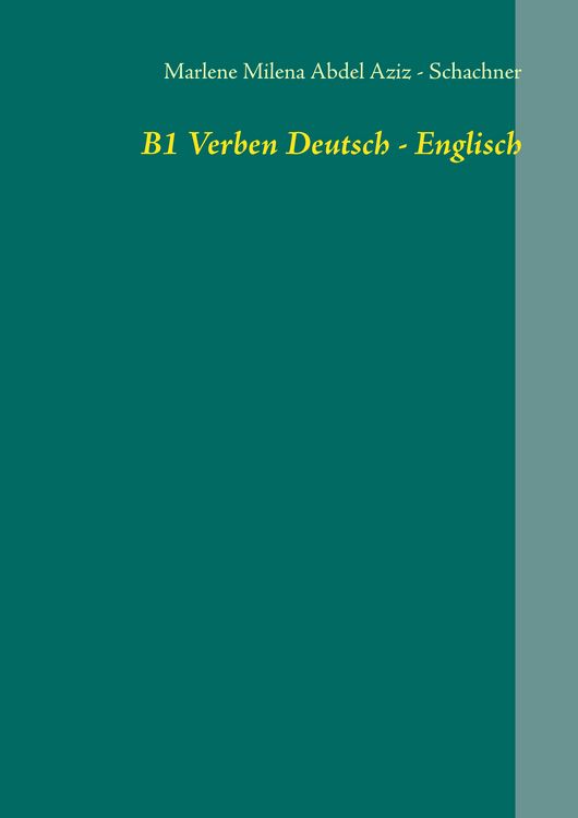 Produktbild: B1 Verben Deutsch - Englisch