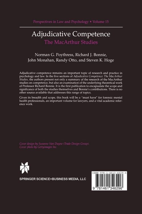 Produktbild: Adjudicative Competence