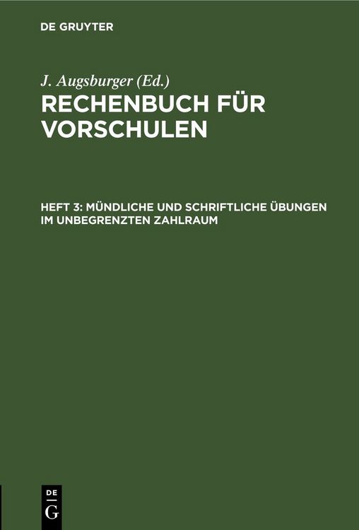 Produktbild: M&uuml;ndliche und schriftliche &Uuml;bungen im unbegrenzten Zahlraum