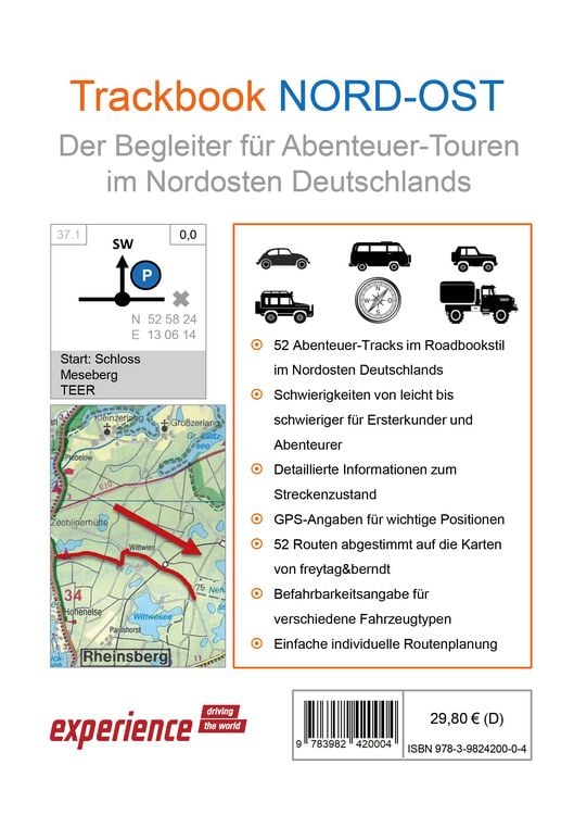 Produktbild: Trackbook Nord-Ost 2. Auflage
