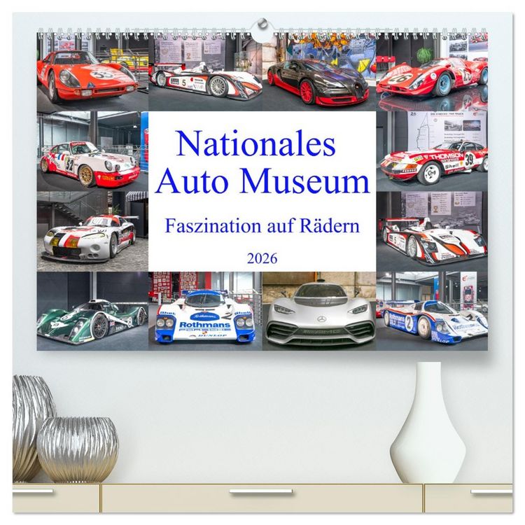 Produktbild: Nationales Auto Museum, Faszination auf R&auml;dern (hochwertiger Premium Wandkalender 2026 DIN A2 quer), Kunstdruck in Hochglanz