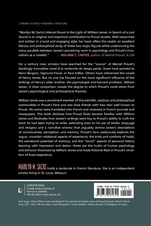 Produktbild: Marcel Proust in the Light of William James