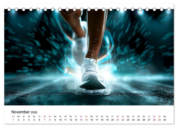 Produktbild: Sport Art (Tischkalender 2026 DIN A5 quer), CALVENDO Monatskalender