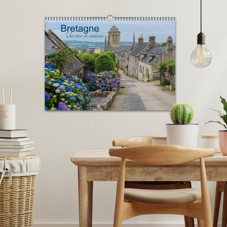 Produktbild: Bretagne Un r&ecirc;ve en couleurs (Calendrier mural 2026 DIN A3 vertical), CALVENDO calendrier mensuel