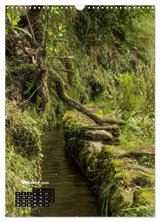 Produktbild: Levadas - Wasserwege auf Madeira (Wandkalender 2026 DIN A3 hoch), CALVENDO Monatskalender