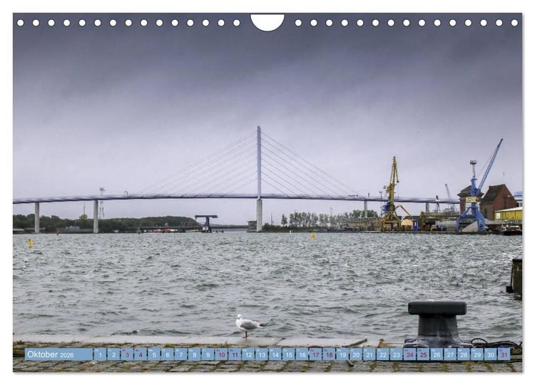 Produktbild: Stralsund und die Boddenlandschaft (Wandkalender 2026 DIN A4 quer), CALVENDO Monatskalender