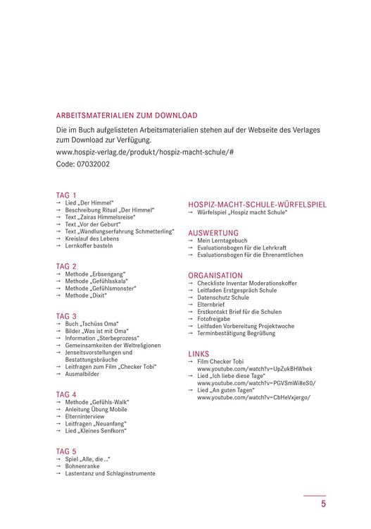 Produktbild: Hospiz macht Schule