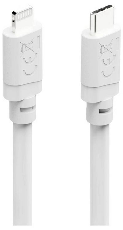 Produktbild: Hama USB-Ladekabel USB 2.0 USB-C&reg; Stecker, Apple Lightning Stecker 1m Wei&szlig; 00201815