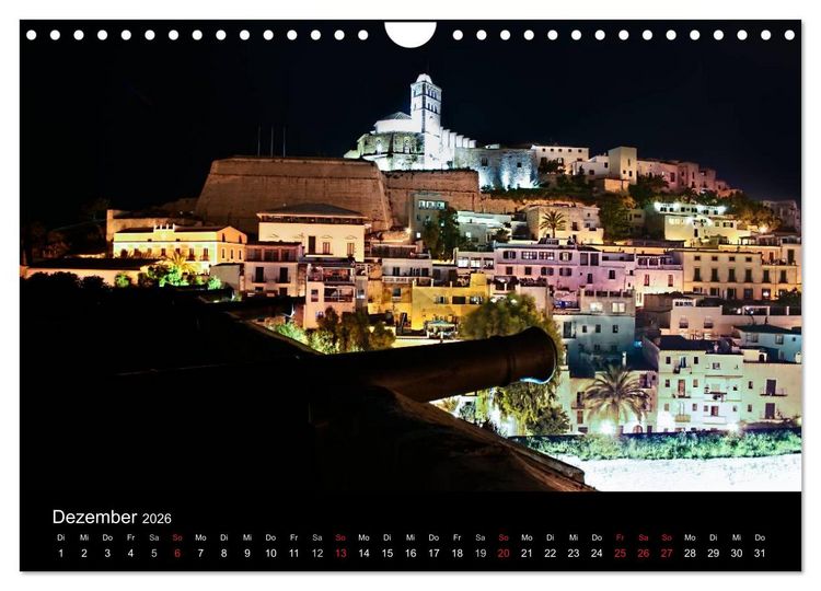 Produktbild: Ibiza by night (Wandkalender 2026 DIN A4 quer), CALVENDO Monatskalender
