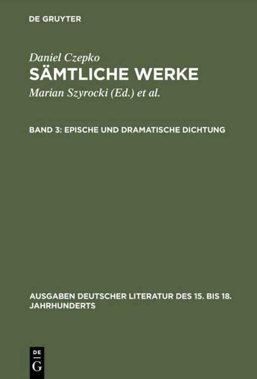 Produktbild: Epische und dramatische Dichtung