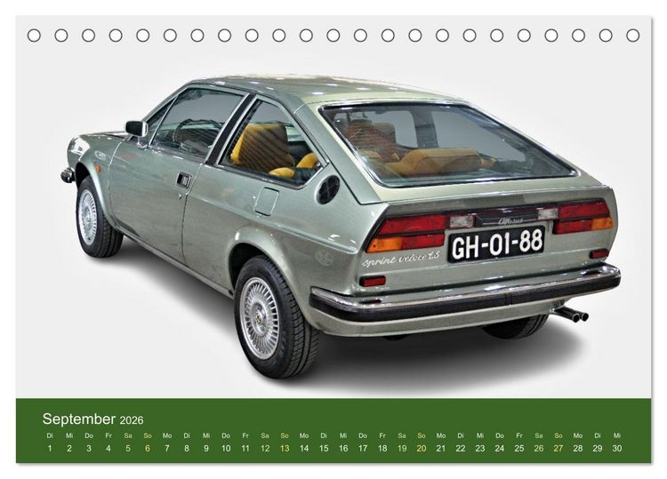 Produktbild: Italienische Klassiker (Tischkalender 2026 DIN A5 quer), CALVENDO Monatskalender