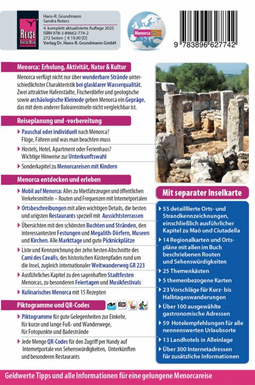 Produktbild: Reise Know-How Reisef&uuml;hrer Menorca, die andere Baleareninsel