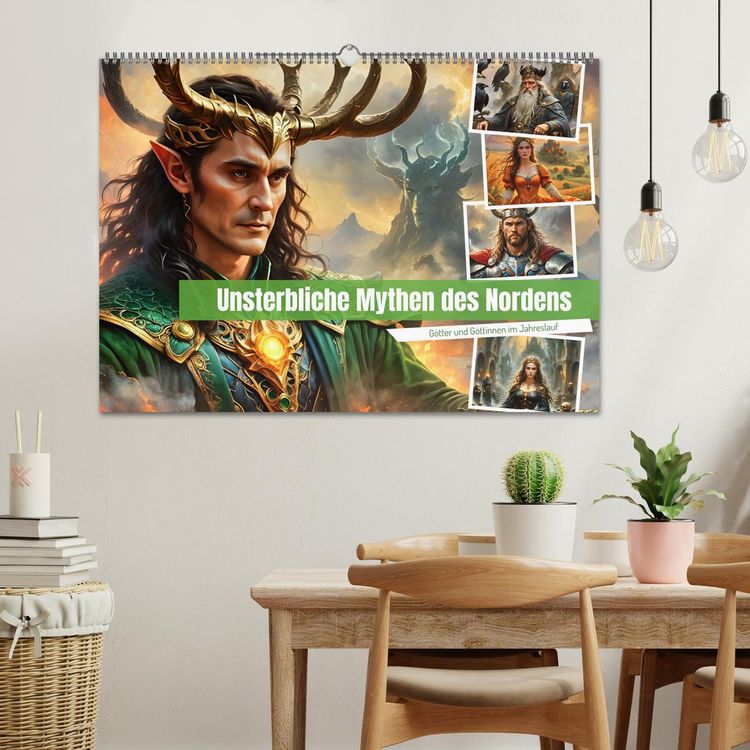 Produktbild: Unsterbliche Mythen des Nordens (Wandkalender 2026 DIN A2 quer), CALVENDO Monatskalender