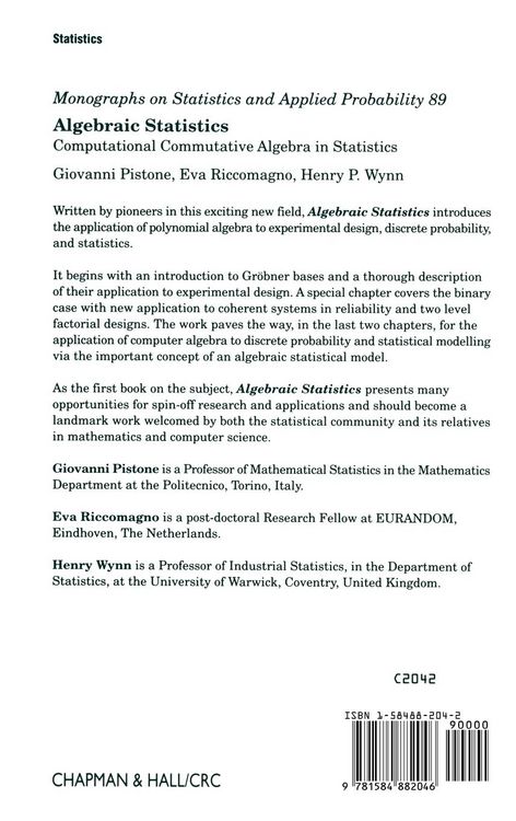 Produktbild: Algebraic Statistics