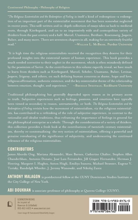 Produktbild: Religious Existentialists and the Redemption of Feeling