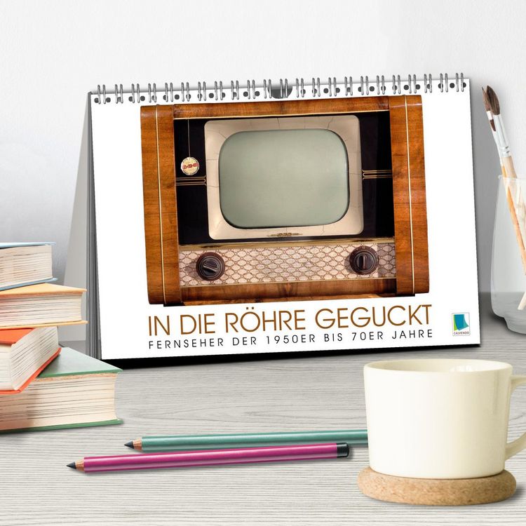 Produktbild: Fernseher der 1950er bis 70er Jahre: In die R&ouml;hre geguckt (Tischkalender 2026 DIN A5 quer), CALVENDO Monatskalender