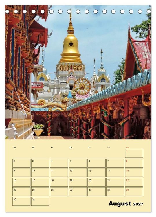 Produktbild: S&uuml;dthailand (Tischkalender 2027 DIN A5 hoch), CALVENDO Monatskalender