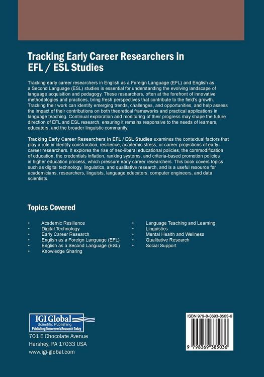 Produktbild: Tracking Early Career Researchers in EFL / ESL Studies