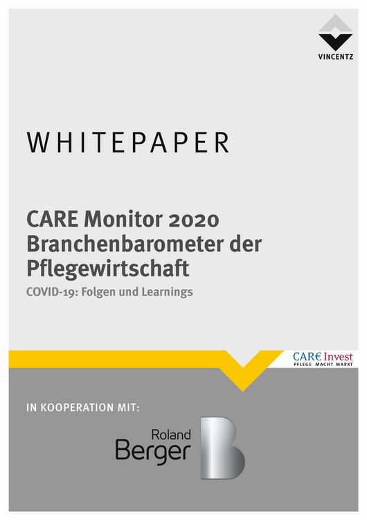 Produktbild: Care Monitor 2020 - Branchenbarometer der Pflegewirtschaft