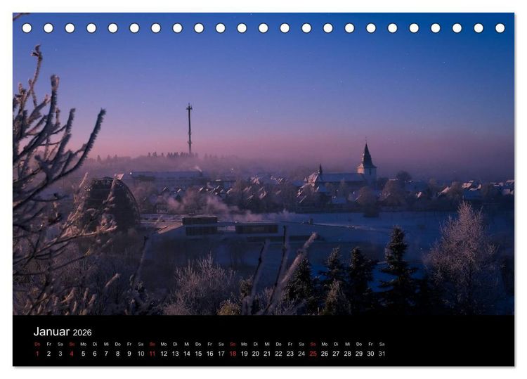Produktbild: Winterberg - Sauerland - Eine Landschaft in Bildern (Tischkalender 2026 DIN A5 quer), CALVENDO Monatskalender