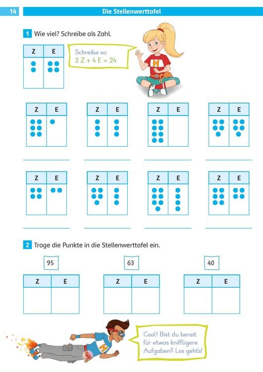 Produktbild: Die Mathe-Helden Rechnen bis 100 2. Klasse