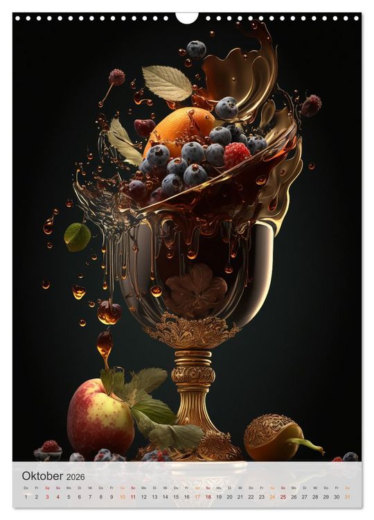 Produktbild: Fantasie Eiskreationen (Wandkalender 2026 DIN A3 hoch), CALVENDO Monatskalender