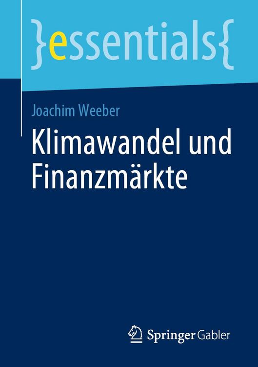 Produktbild: Klimawandel und Finanzm&auml;rkte