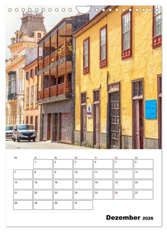 Produktbild: Wundersch&ouml;nes Reiseziel - La Laguna und La Orotava (Wandkalender 2026 DIN A4 hoch), CALVENDO Monatskalender