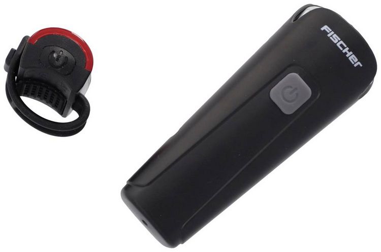 Produktbild: FISCHER FAHRRAD Fahrradbeleuchtung Set 45 LUX, small-box LED Schwarz