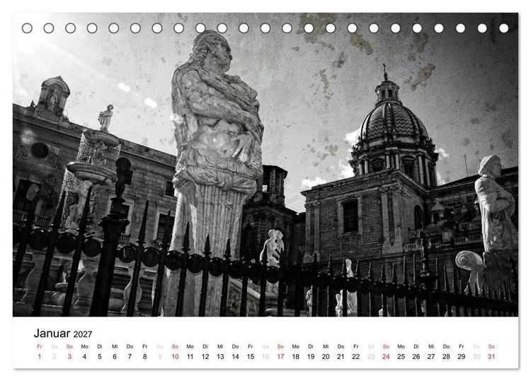 Produktbild: Silberstein portr&auml;tiert Palermo (Tischkalender 2027 DIN A5 quer), CALVENDO Monatskalender