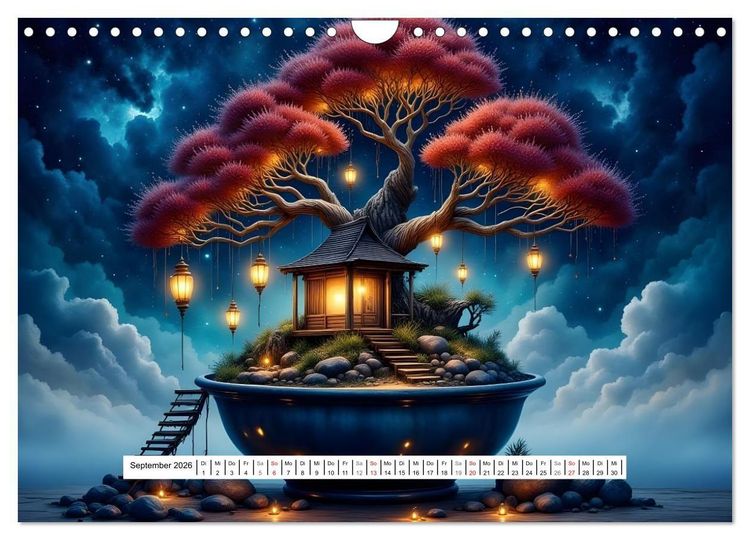 Produktbild: Poesie der Bonsais (Wandkalender 2026 DIN A4 quer), CALVENDO Monatskalender
